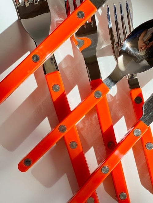 Set Of 10 Pcs French Dopamine Cutlery Flatware - Bistrot Style